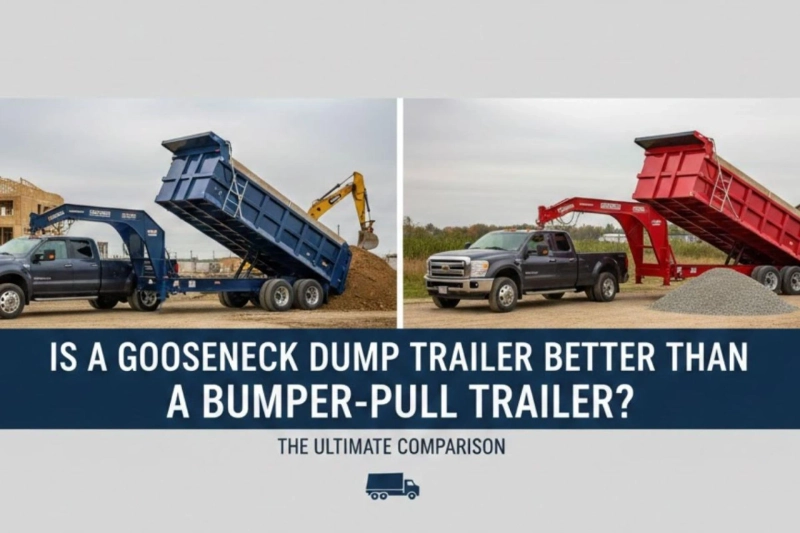 Is a Gooseneck Dump Trailer Better Than a Bumper-Pull Trailer