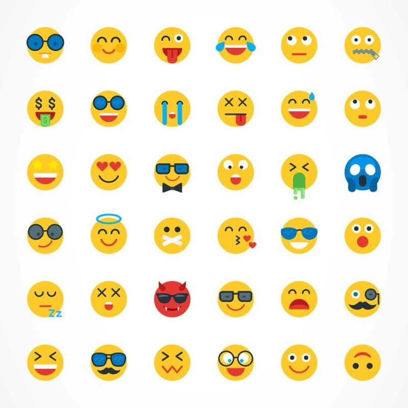 What are the most popular smileys?