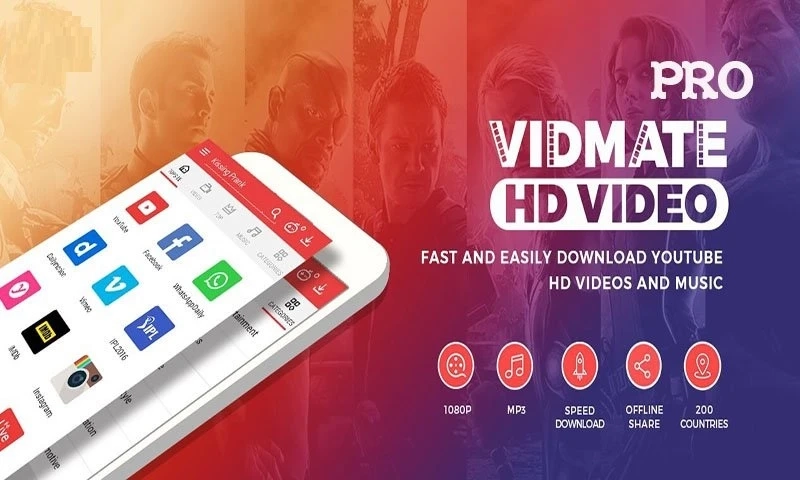 Vidmate HD Video Downloader App & Apk Free Movie