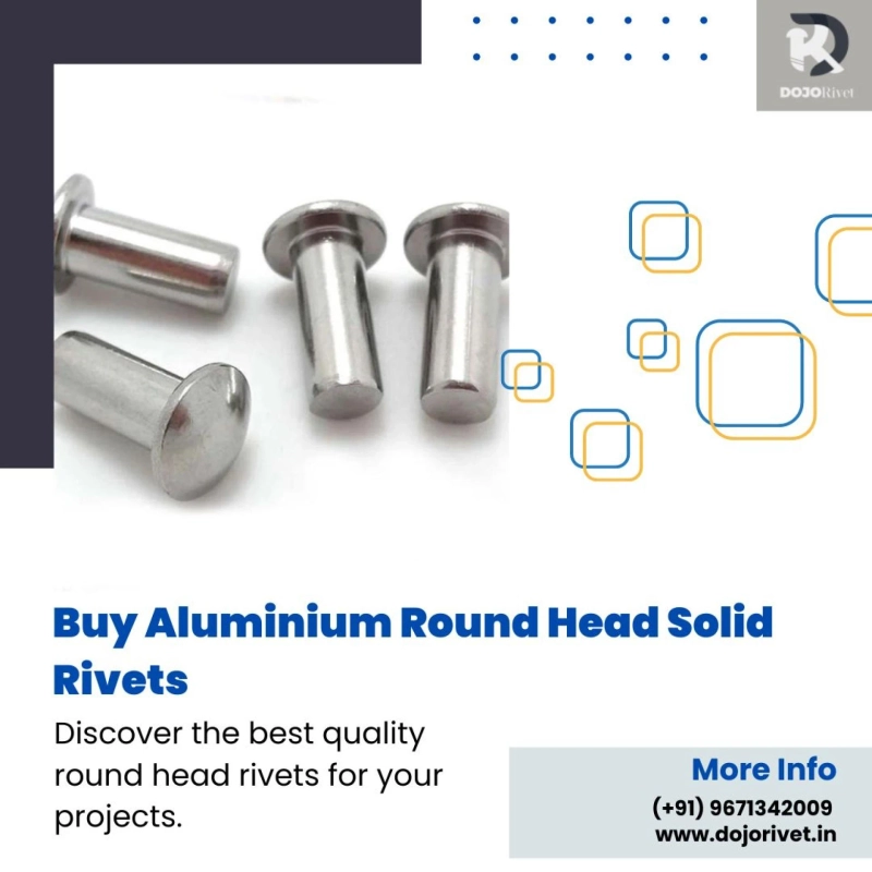 Buy Aluminium Round Head Solid Rivets