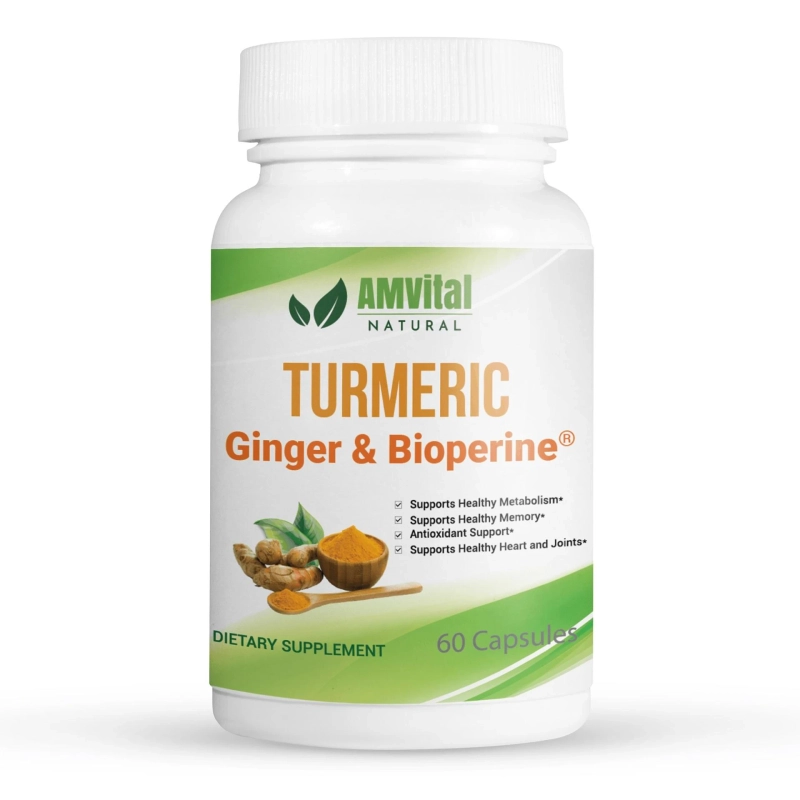 AMVital's Turmeric Curcumin Capsules: Your Gateway to Enhanced Wellness and Vitality