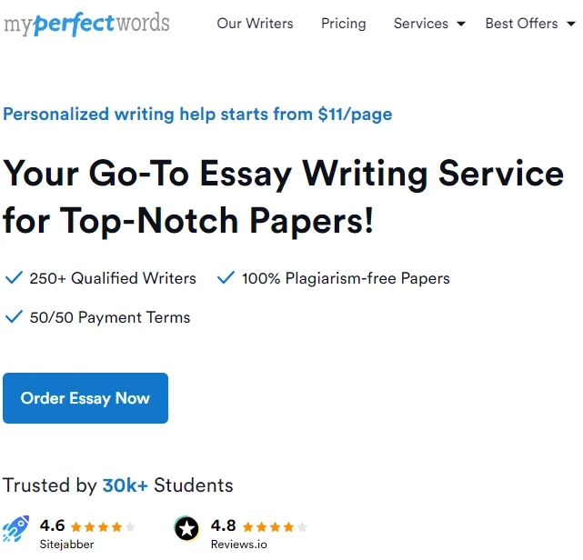 MyPerfectWords.com: Best Essay Writing Service for Students 2023-24