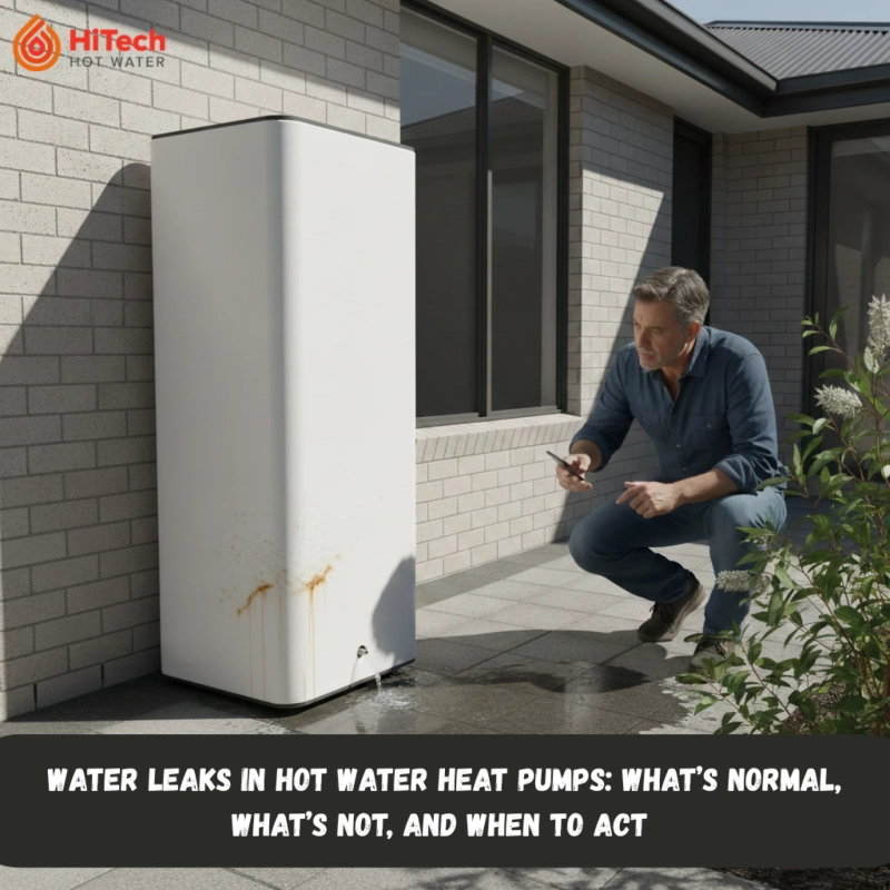 Water Leaks in Hot Water Heat Pumps: What’s Normal, What’s Not, and When to Act
