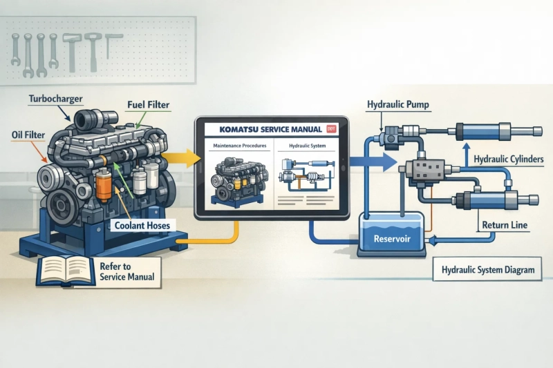 Komatsu Service Manuals Explained: From Engine Repair to Hydraulic Systems