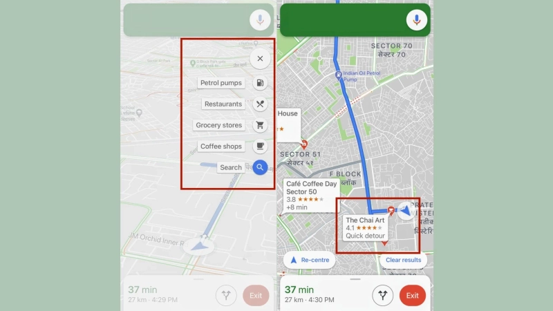 How do I exit Google Maps on Android?