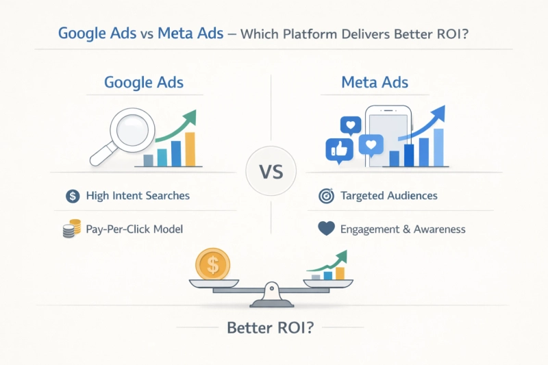 Google Ads vs Meta Ads – Which Platform Delivers Better ROI?