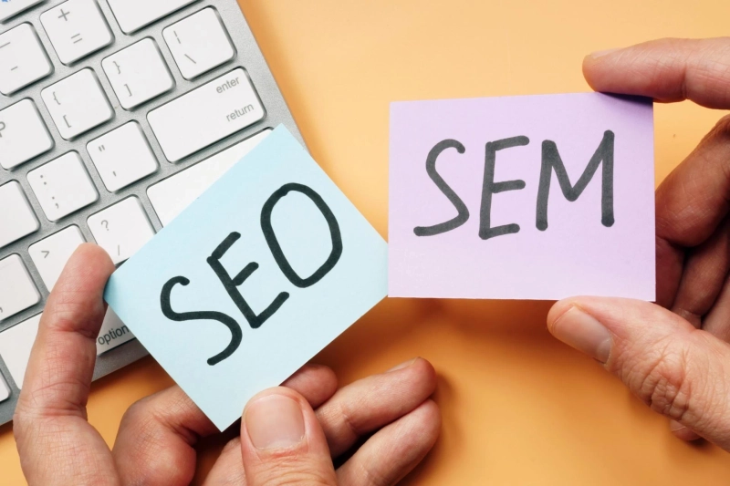 Explain the difference between SEO and SEM