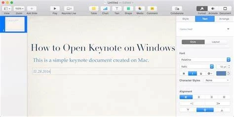 HOW TO OPEN THE KEYNOTE FILE ON WINDOWS WITH ICLOUD