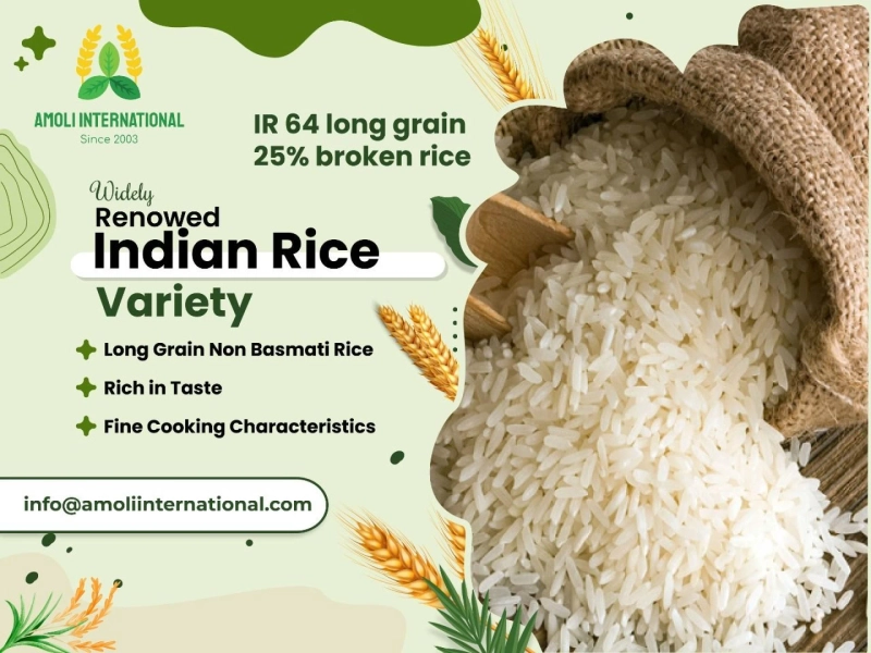 IR 64 Long Grain 25% Broken Rice