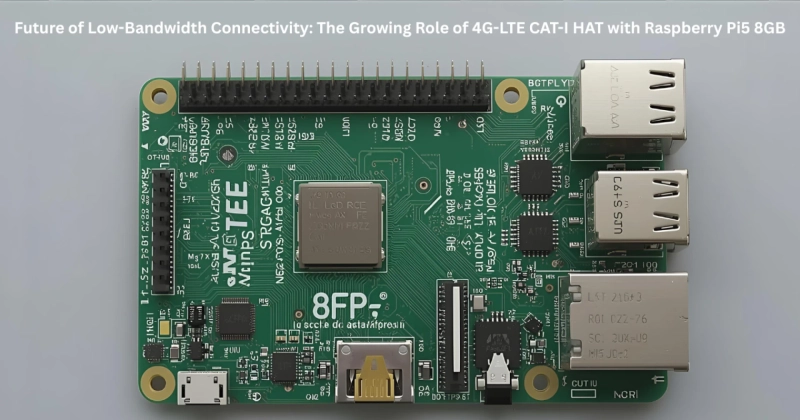 Future of Low-Bandwidth Connectivity: The Growing Role of 4G-LTE CAT-I HAT with Raspberry Pi5 8GB
