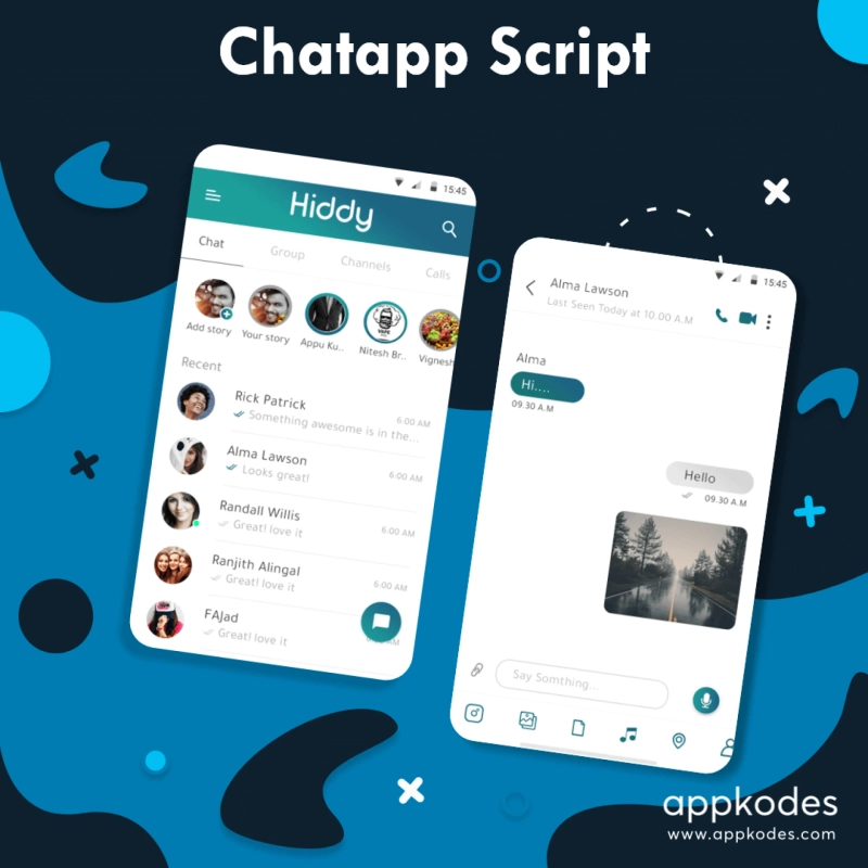 Dynamically adaptable chat app script