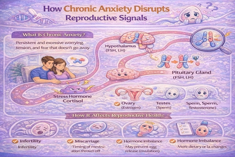How Chronic Anxiety Disrupts Reproductive Signals