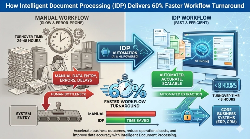 How Intelligent Document Processing (IDP) Delivers 60% Faster Workflow Turnaround