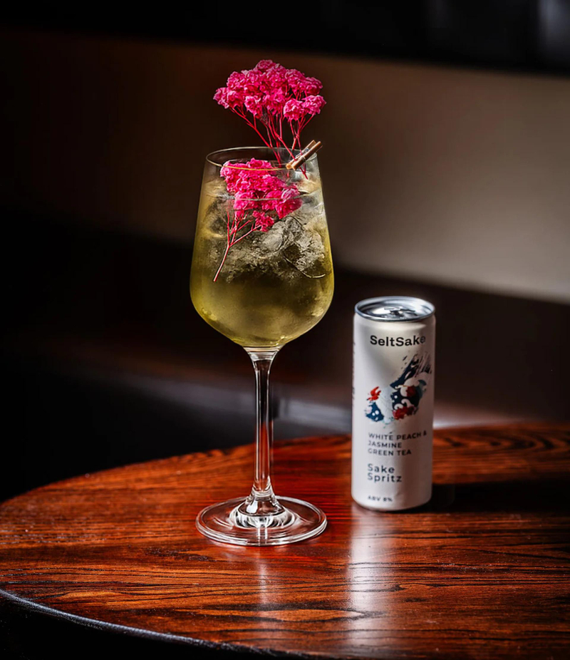 White Peach Jasmine Spritz in the UK | SeltSake