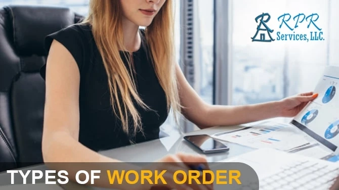 What are the types of work order in property preservation?