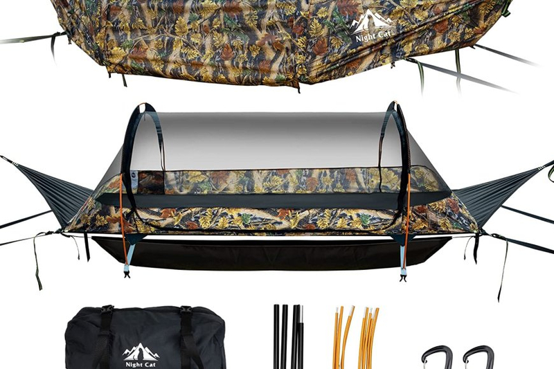 Ultimate Camping Comfort: 3-Man Tent Waterproof and Hammock with Mosquito Net and Rainfly