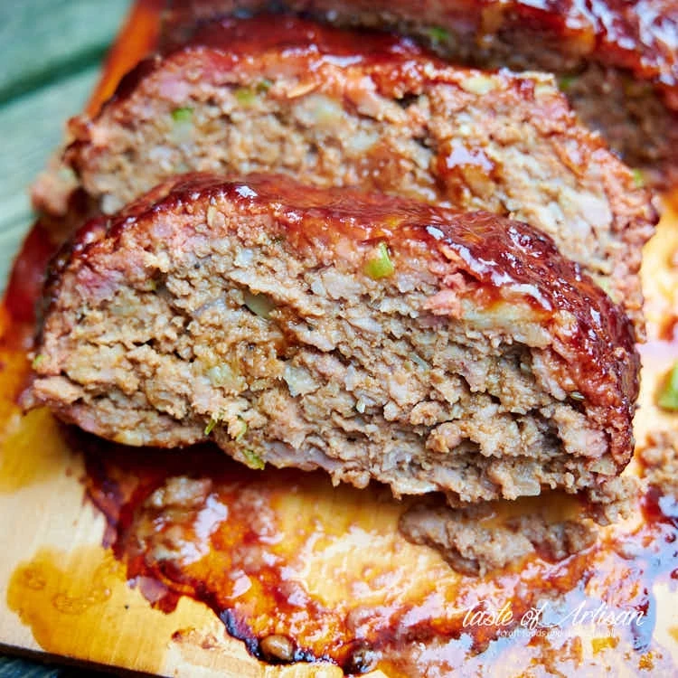 Smoked Meatloaf With BBQ Glaze