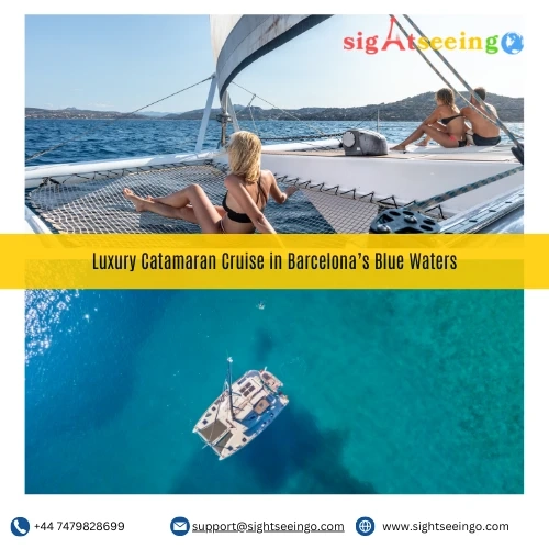 Luxury Catamaran Cruise in Barcelona’s Blue Waters