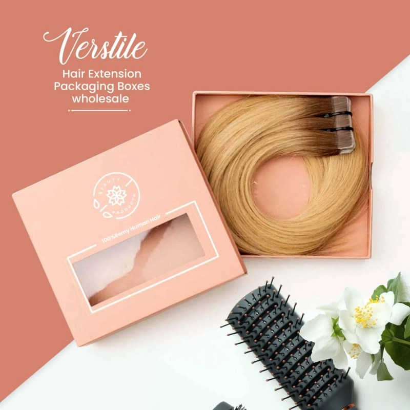 Get the best quality hair extension packaging boxes!