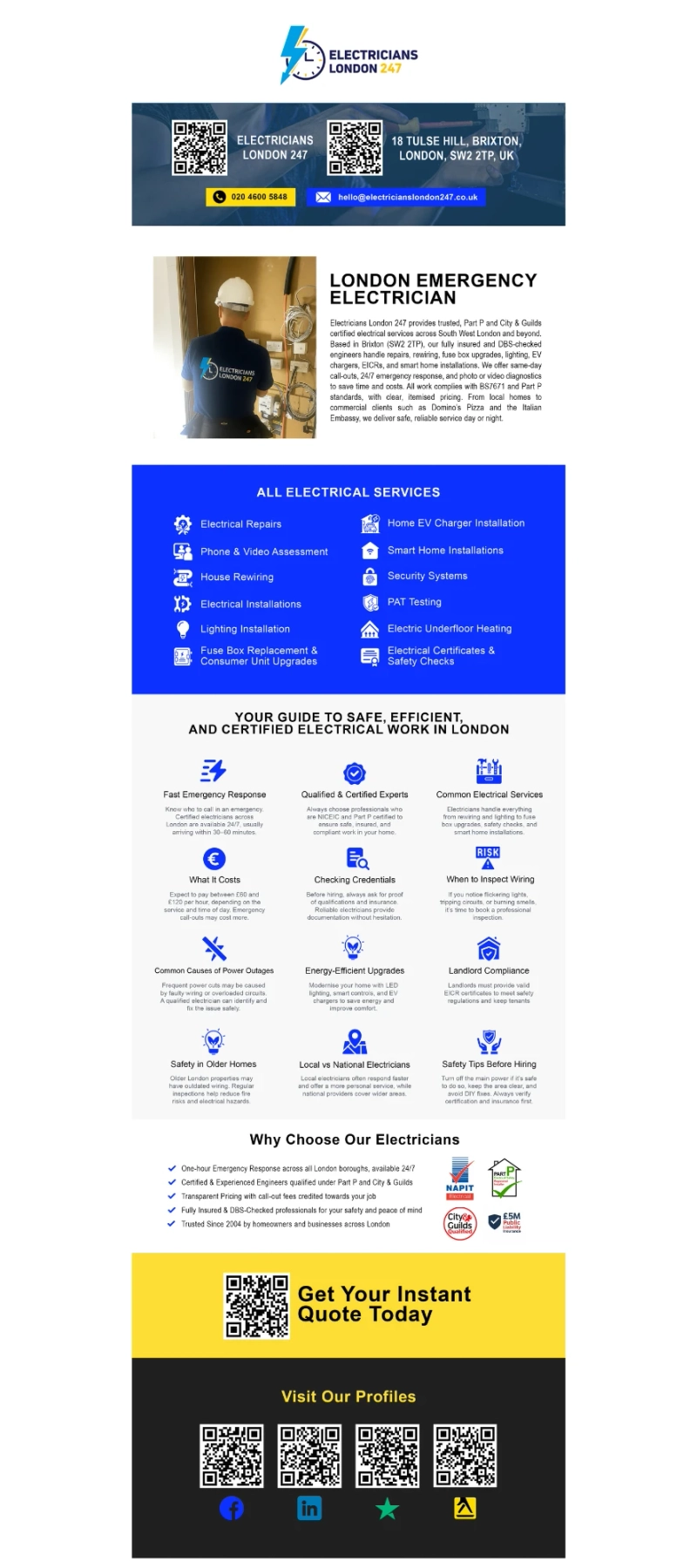 Electricians London 247