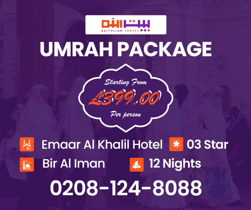 3 Star all-inclusive Umrah Packages