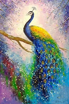 Beyond Realism: Surreal Peacock Paintings That Mesmerize