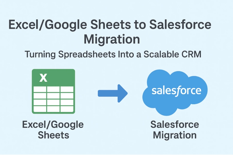 Excel/Google Sheets to Salesforce Migration: Turning Spreadsheets Into a Scalable CRM 