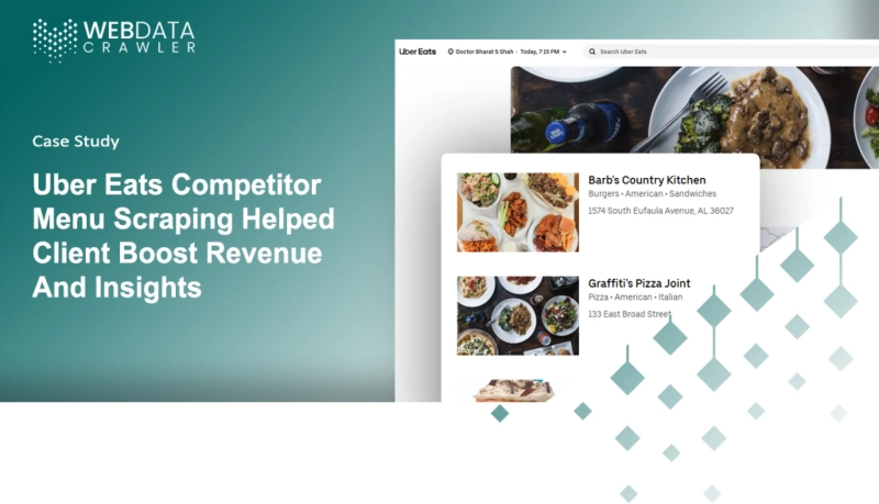 Uber Eats Competitor Menu Scraping Helped Client Boost Revenue And Insights