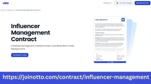 Influencer Management Contract Template | Otto AI