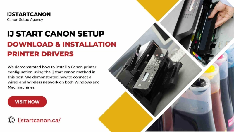 Download and install the Canon printer driver and software.