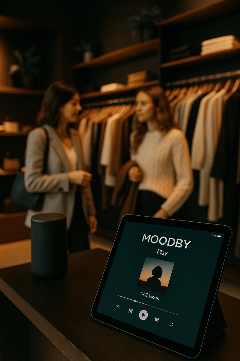 Spotify für Unternehmen? Entdecke Moodby’s lizenzfreie Musik