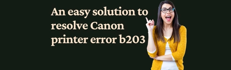 6 Easy solution to resolve Canon printer error b203