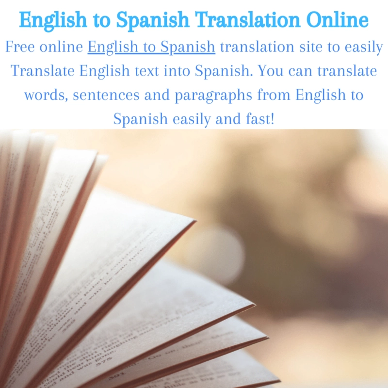 English to Spanish Translation Online