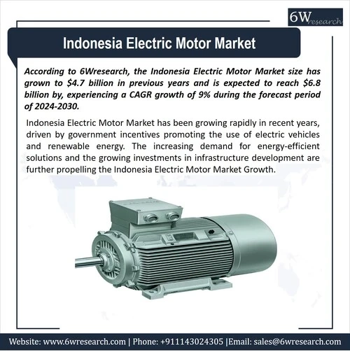 Indonesia Electric Motor Market (2024-2030) | 6wresearch