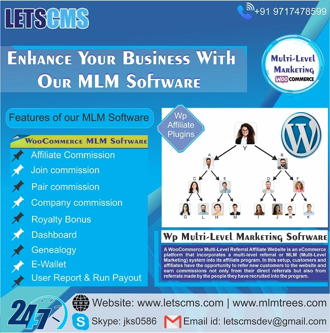 WooCommerce Multi-Level Referral Affiliate Plugin for Your MLM eCommerce Affiliate Website | Service and Customization