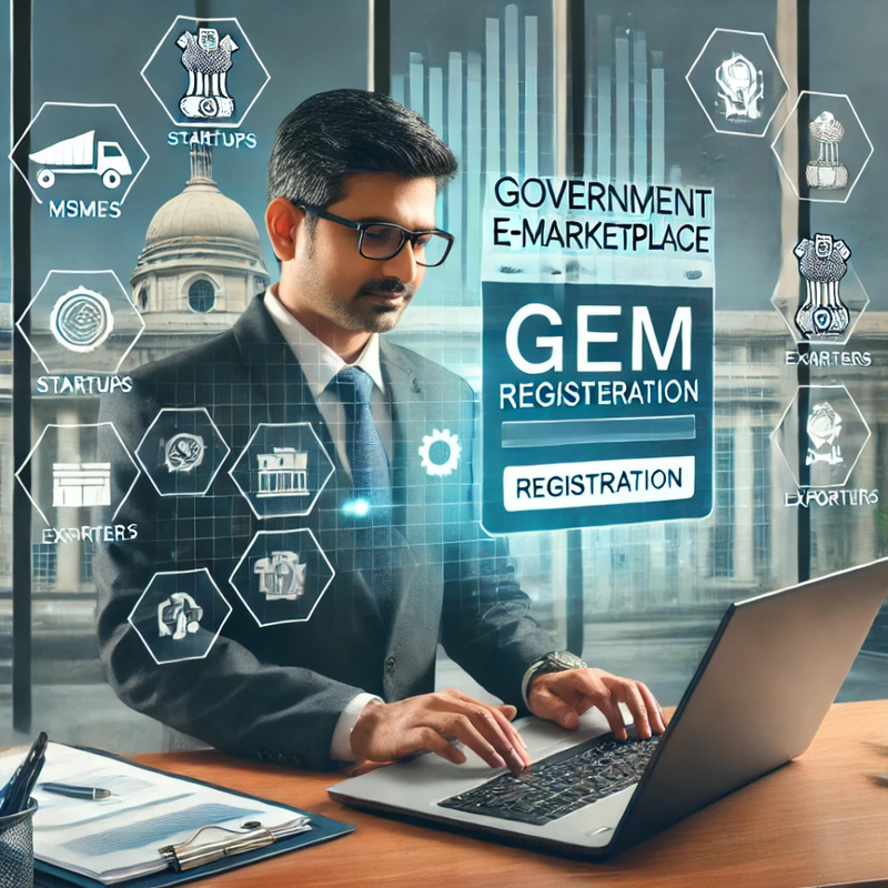 GeM Registration for MSME Vendors, Startups & Private Companies