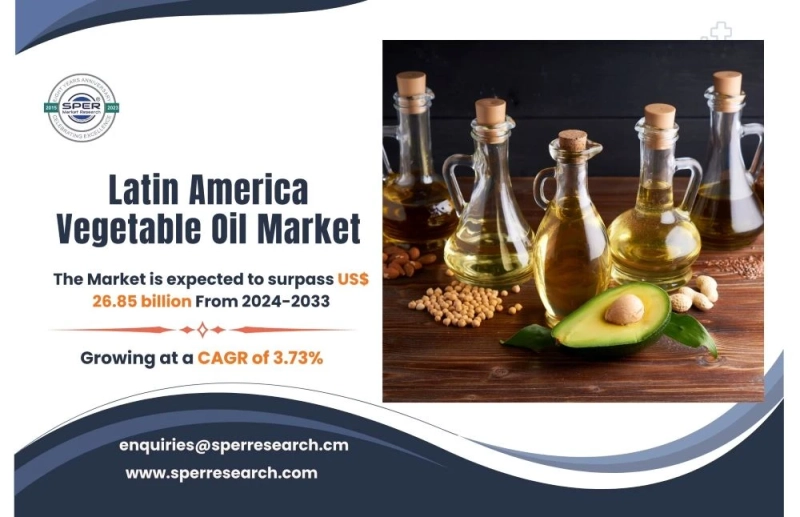 Latin America Vegetable Oil Market Growth and Share, Rising Trends, CAGR Status, Business Challenges, Opportunities and Forecast 2032: SPER Market Research