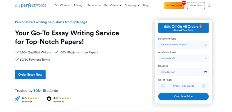 MyPerfectWords.com | Your Best Essay Writing Service in December 2023