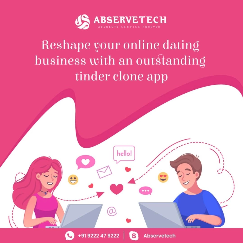 Reshape your online dating business with Abservetech's Tinder clone app