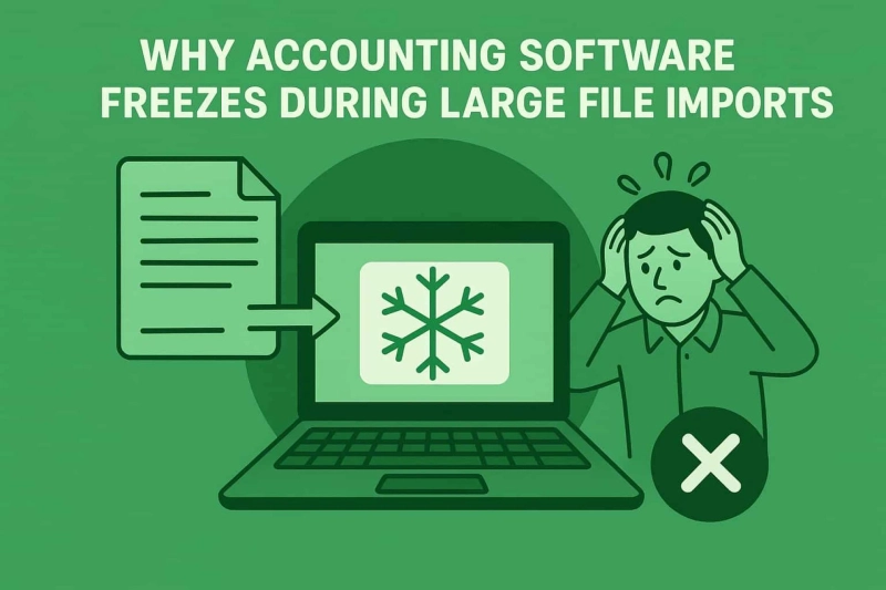 Why Accounting Software Freezes During Large File Imports: Technical Causes and Prevention Framework