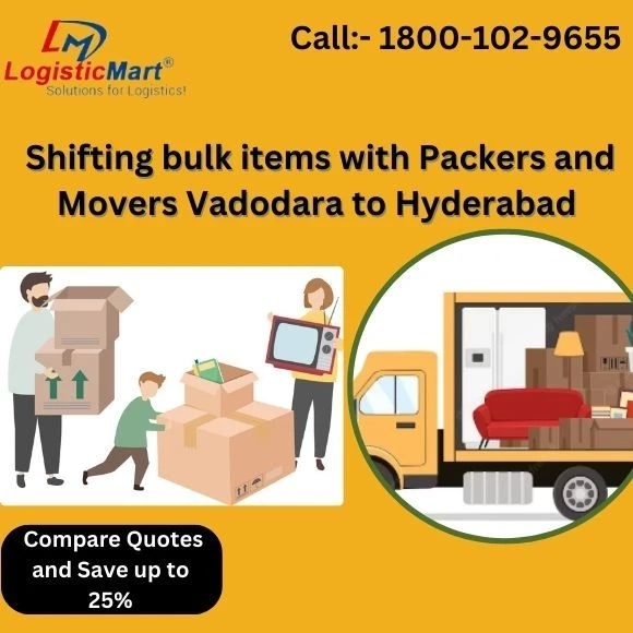 Downsizing Checklist for Distant Move with Packers and Movers Vadodara to Hyderabad