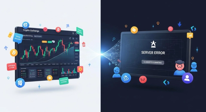 How Crypto Exchange Development Eliminates Downtime Issues During High-Volume Trading