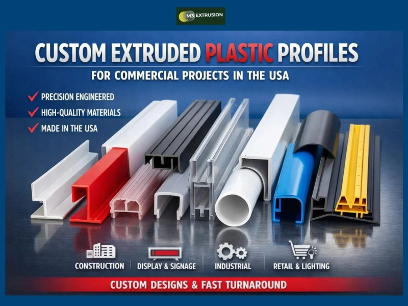 Custom Extruded Plastic Profiles for Commercial Projects in the USA