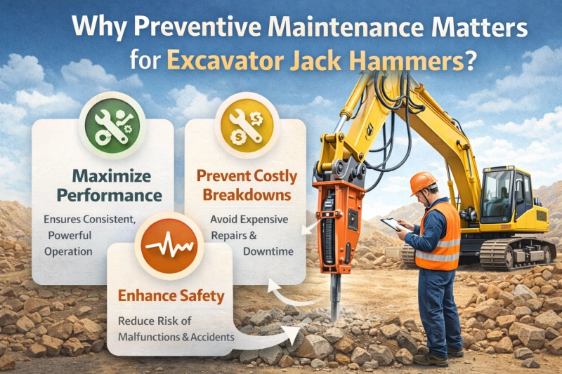 Why Preventive Maintenance Matters for Excavator Jack Hammers?