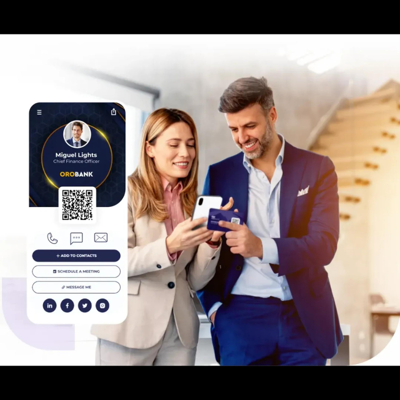 QCard NFC Business Card for Networking: One Tap Access to Your Digital Profile