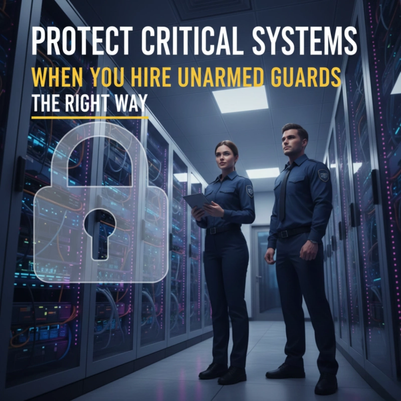 Mistakes to Avoid When You Hire Unarmed Guard Security for Data Center Security