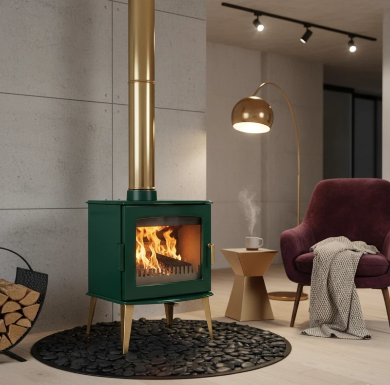 The Integrated Hearth: Merging Fire and Water for Home Heating