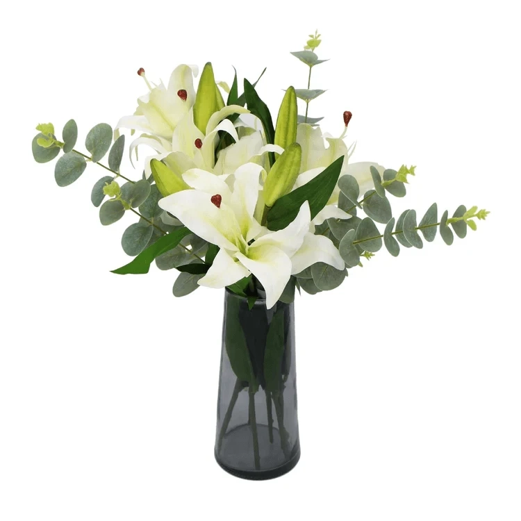 Forever Fresh Tulip Arrangements With a Vase for Your Home Décor