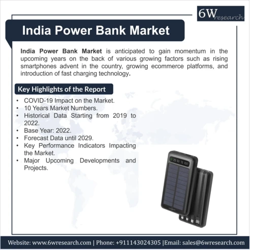 India Power Bank Market (2023-2029) | 6wresearch