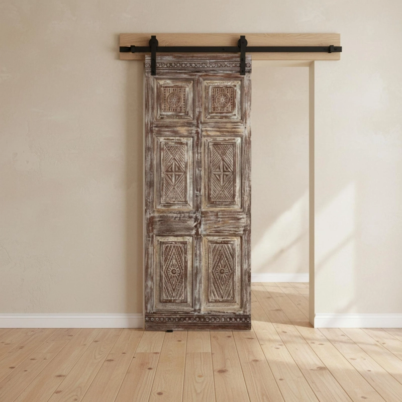 Reviving a Spanish Colonial by the Sea with Antique Carved Doors